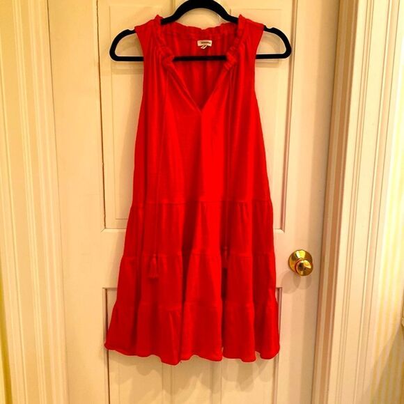 Max Studio Tiered Red Dress XS - Picture 1 of 3